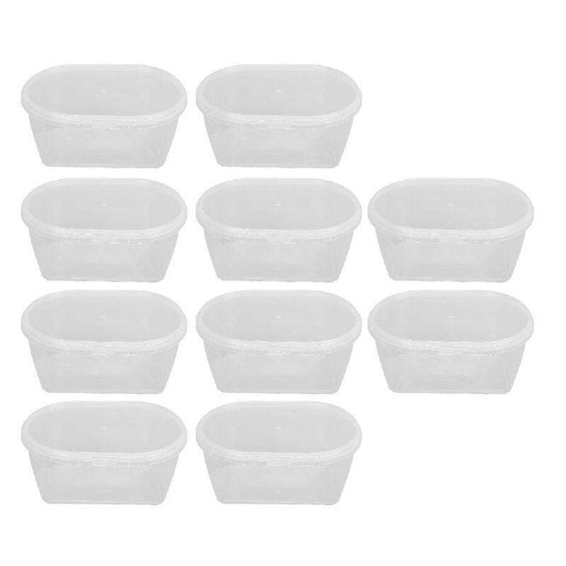 Meal Prep No Microwave - 10 قطع من صناديق التخزين مع