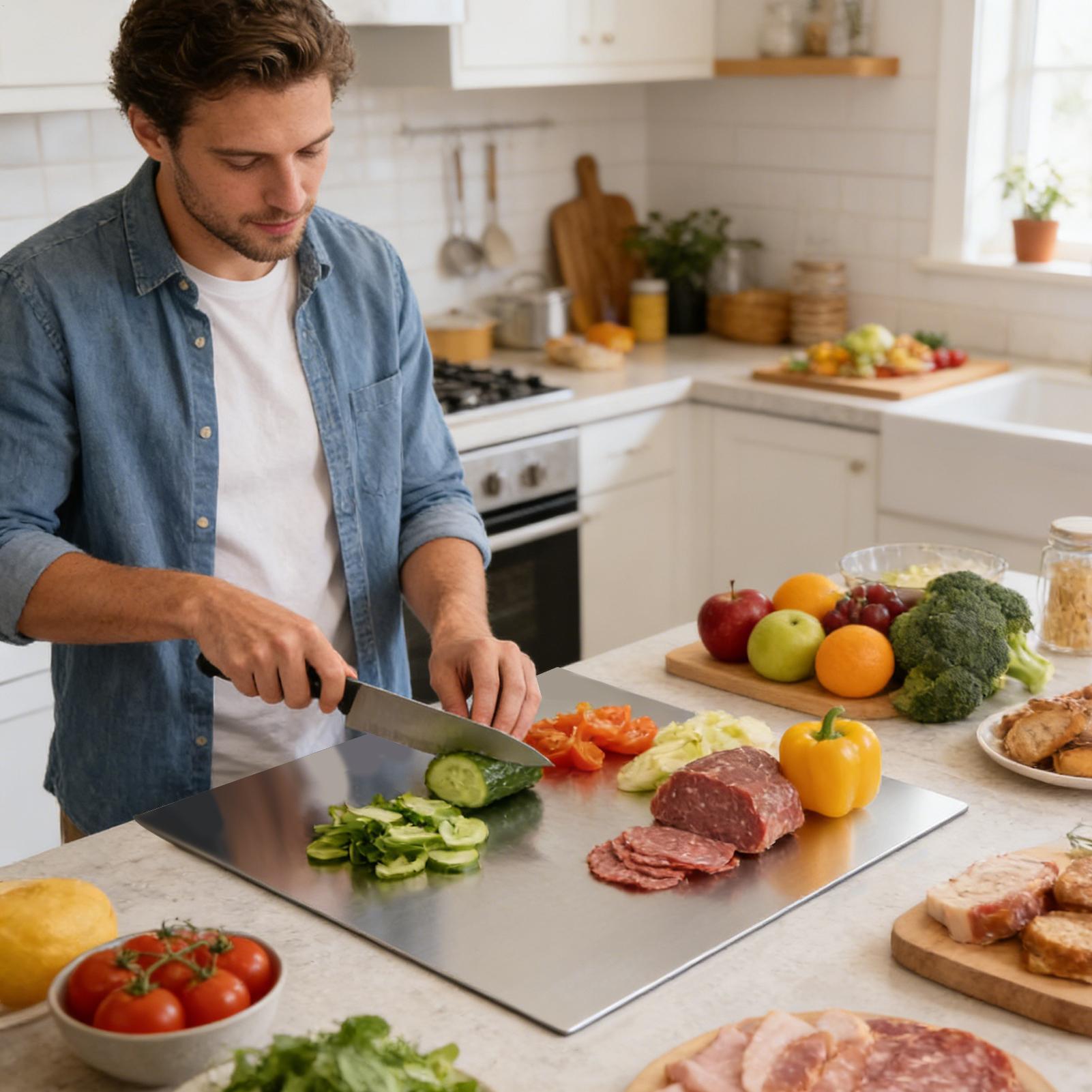 لوح تقطيع من الفولاذ المقاوم ل - مراجعة Meal Prep For Cutting وسعره