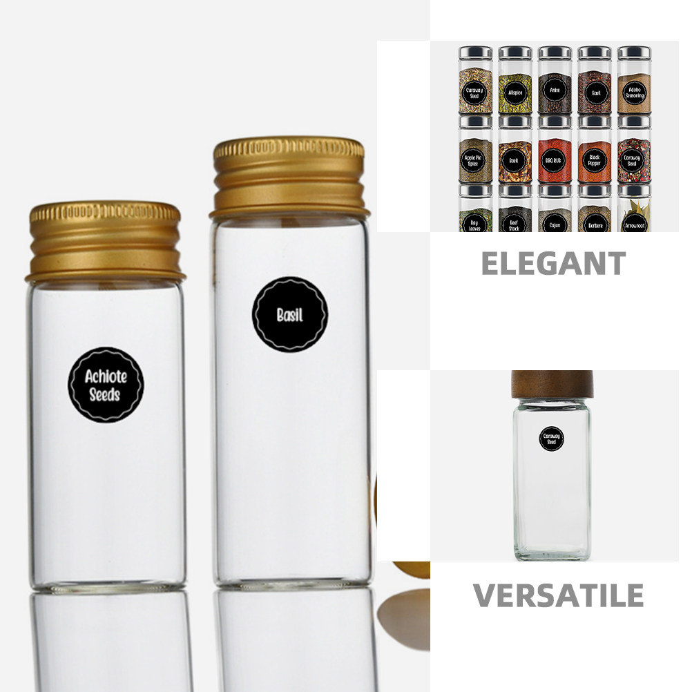 8 أوراق ملصقات لبرطمانات التوا - مراجعة Spice Jar Labels وسعره