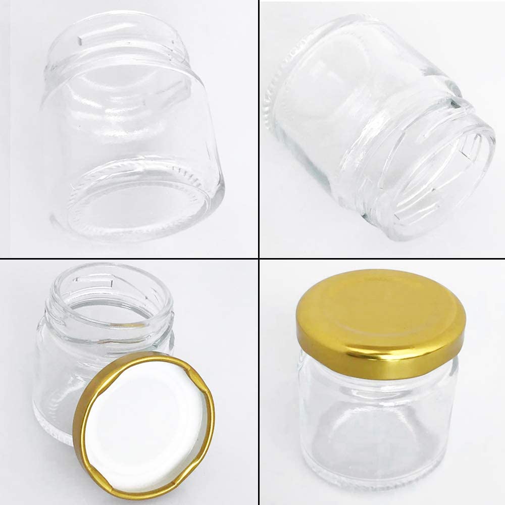 برطمانات زجاجية مع أغطية ذهبية - مراجعة Spice Jar Labels وسعره