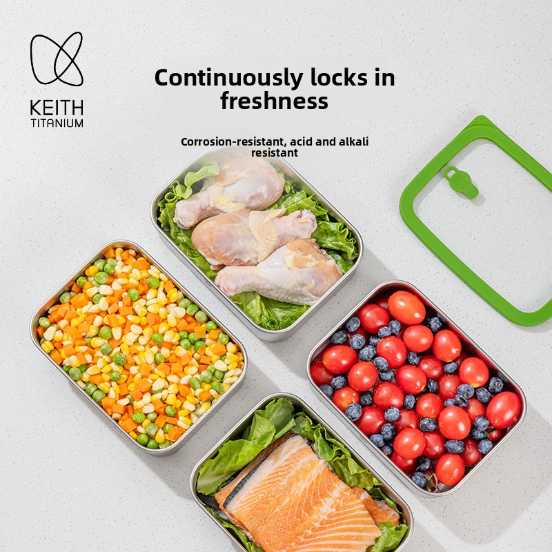 800 مل صندوق غداء من التيتانيو - مراجعة Meal Prep No Microwave وسعره