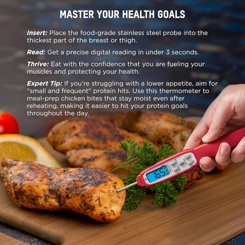 ميزان حرارة رقمي للحوم - لتحضي - مراجعة Meal Prep Protein وسعره